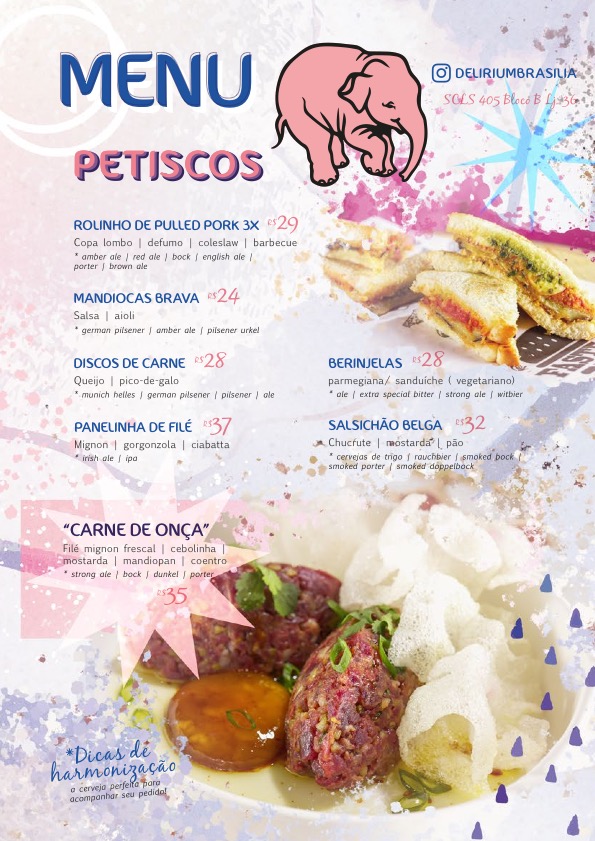 Cardapio Delirium Cafe Brasilia Brazil 1