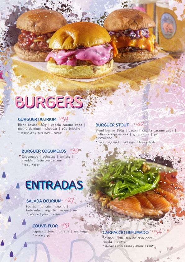 Cardapio Delirium Cafe Brasilia Brazil 2