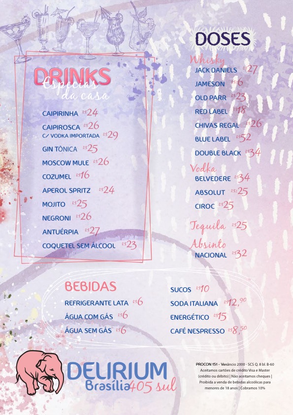 Cardapio Delirium Cafe Brasilia Brazil 4
